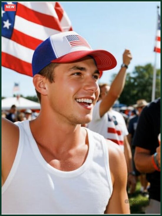 USA Flag Trucker Hat Adjustable Snapback Mesh Baseball Cap main image 5